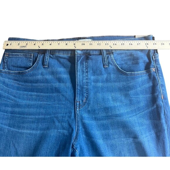 Madewell 9" High-Rise Skinny Jeans Stretch Cotton Blend Denim Medium Wash 34 - Picture 5 of 16